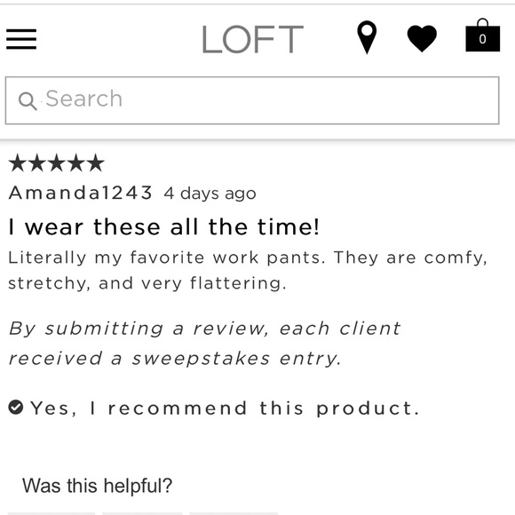 NWT LOFT Tie Waist Slim Pants, Navy - Picture 3 of 16